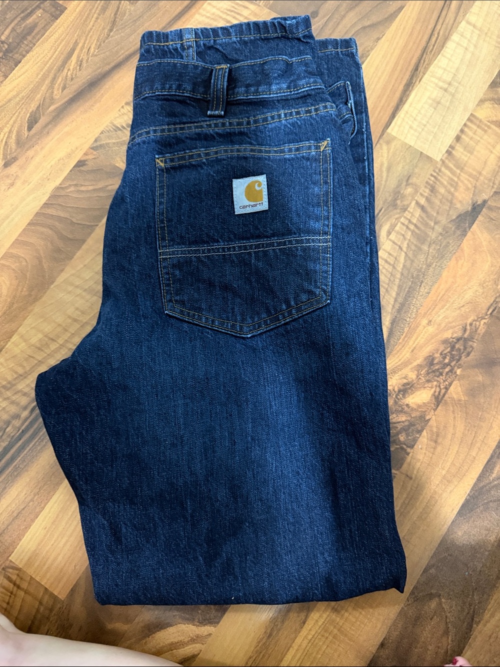 Carhartt Men’s Indigo Blue Relaxed Fit Denim Jeans